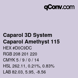 Farbcode: Caparol 3D System - Caparol Amethyst 115 | qconv.com