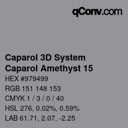 カラーコード: Caparol 3D System - Caparol Amethyst 15 | qconv.com