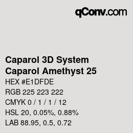 Color code: Caparol 3D System - Caparol Amethyst 25 | qconv.com