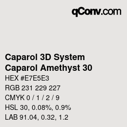 颜色代码: Caparol 3D System - Caparol Amethyst 30 | qconv.com