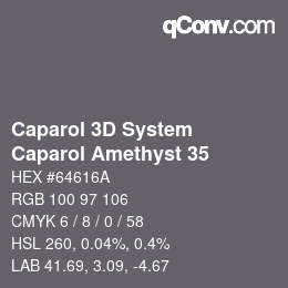 Code couleur: Caparol 3D System - Caparol Amethyst 35 | qconv.com