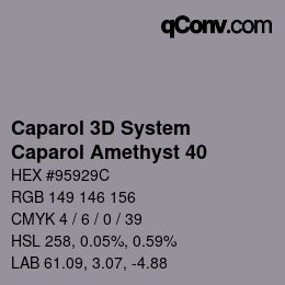 カラーコード: Caparol 3D System - Caparol Amethyst 40 | qconv.com