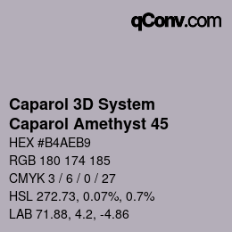 カラーコード: Caparol 3D System - Caparol Amethyst 45 | qconv.com