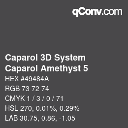 Código de color: Caparol 3D System - Caparol Amethyst 5 | qconv.com