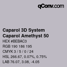 カラーコード: Caparol 3D System - Caparol Amethyst 50 | qconv.com