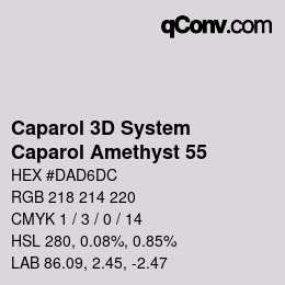 Color code: Caparol 3D System - Caparol Amethyst 55 | qconv.com