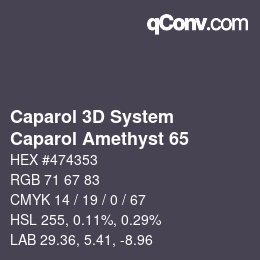 カラーコード: Caparol 3D System - Caparol Amethyst 65 | qconv.com