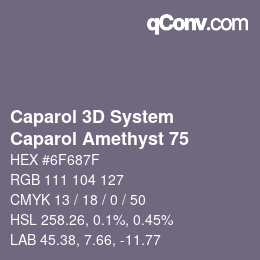 Farbcode: Caparol 3D System - Caparol Amethyst 75 | qconv.com