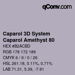 カラーコード: Caparol 3D System - Caparol Amethyst 80 | qconv.com