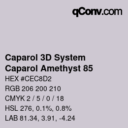 カラーコード: Caparol 3D System - Caparol Amethyst 85 | qconv.com