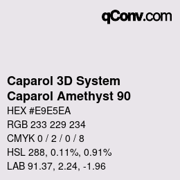 カラーコード: Caparol 3D System - Caparol Amethyst 90 | qconv.com