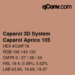 Color code: Caparol 3D System - Caparol Aprico 105 | qconv.com