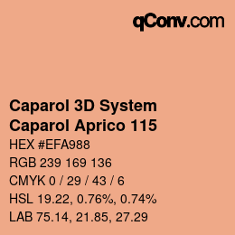 颜色代码: Caparol 3D System - Caparol Aprico 115 | qconv.com