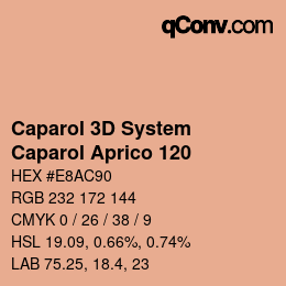 Color code: Caparol 3D System - Caparol Aprico 120 | qconv.com