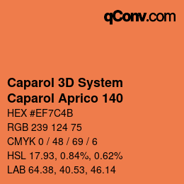 Color code: Caparol 3D System - Caparol Aprico 140 | qconv.com