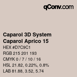 Farbcode: Caparol 3D System - Caparol Aprico 15 | qconv.com