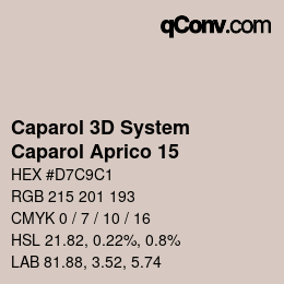 Color code: Caparol 3D System - Caparol Aprico 15 | qconv.com