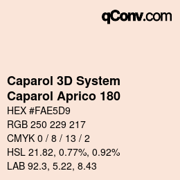 カラーコード: Caparol 3D System - Caparol Aprico 180 | qconv.com