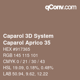 Farbcode: Caparol 3D System - Caparol Aprico 35 | qconv.com