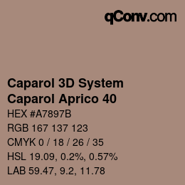 Color code: Caparol 3D System - Caparol Aprico 40 | qconv.com