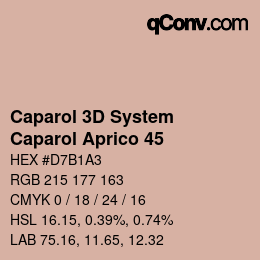 Farbcode: Caparol 3D System - Caparol Aprico 45 | qconv.com