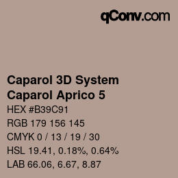 Color code: Caparol 3D System - Caparol Aprico 5 | qconv.com