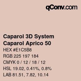 Farbcode: Caparol 3D System - Caparol Aprico 50 | qconv.com