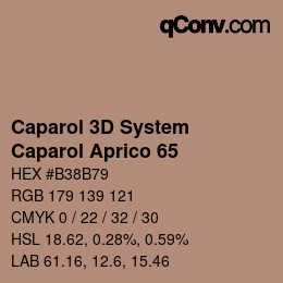 Color code: Caparol 3D System - Caparol Aprico 65 | qconv.com