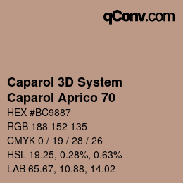 Color code: Caparol 3D System - Caparol Aprico 70 | qconv.com