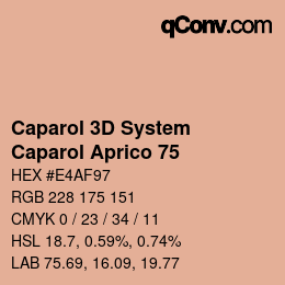 Farbcode: Caparol 3D System - Caparol Aprico 75 | qconv.com