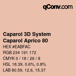 Color code: Caparol 3D System - Caparol Aprico 80 | qconv.com