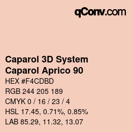 颜色代码: Caparol 3D System - Caparol Aprico 90 | qconv.com