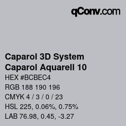 カラーコード: Caparol 3D System - Caparol Aquarell 10 | qconv.com