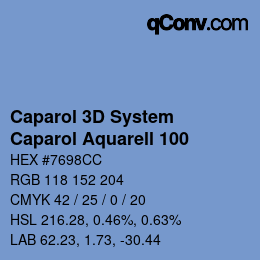 Farbcode: Caparol 3D System - Caparol Aquarell 100 | qconv.com