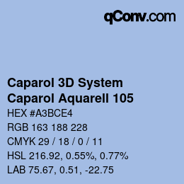 カラーコード: Caparol 3D System - Caparol Aquarell 105 | qconv.com