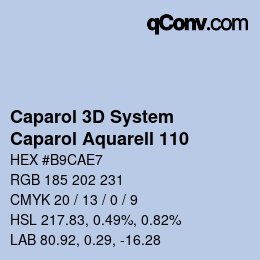 Farbcode: Caparol 3D System - Caparol Aquarell 110 | qconv.com
