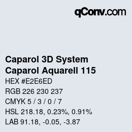 カラーコード: Caparol 3D System - Caparol Aquarell 115 | qconv.com