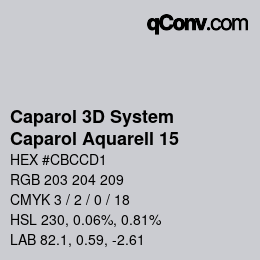 Código de color: Caparol 3D System - Caparol Aquarell 15 | qconv.com