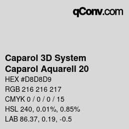 カラーコード: Caparol 3D System - Caparol Aquarell 20 | qconv.com