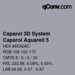 Code couleur: Caparol 3D System - Caparol Aquarell 5 | qconv.com