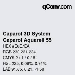 Farbcode: Caparol 3D System - Caparol Aquarell 55 | qconv.com
