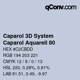 カラーコード: Caparol 3D System - Caparol Aquarell 80 | qconv.com