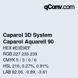 Farbcode: Caparol 3D System - Caparol Aquarell 90 | qconv.com