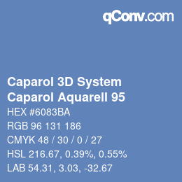 Farbcode: Caparol 3D System - Caparol Aquarell 95 | qconv.com