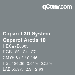 Color code: Caparol 3D System - Caparol Arctis 10 | qconv.com