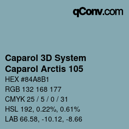 Color code: Caparol 3D System - Caparol Arctis 105 | qconv.com