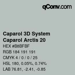 カラーコード: Caparol 3D System - Caparol Arctis 20 | qconv.com