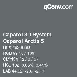 Farbcode: Caparol 3D System - Caparol Arctis 5 | qconv.com