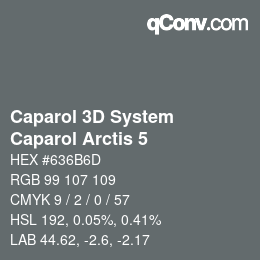 カラーコード: Caparol 3D System - Caparol Arctis 5 | qconv.com