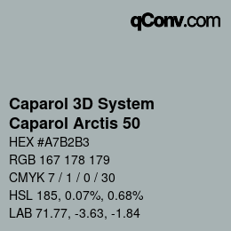 Color code: Caparol 3D System - Caparol Arctis 50 | qconv.com